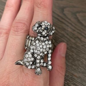 Crystal Dog adjustable stretch ring